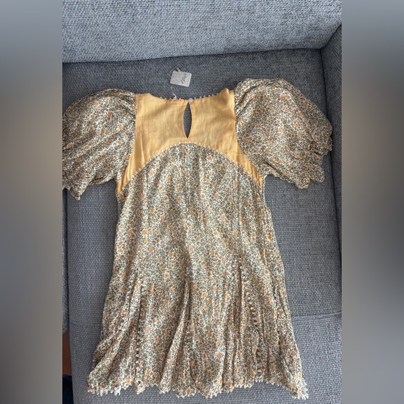 Free People Floral Mini Dress Size Small Half Sleeve Brand New - Picture 11 of 16